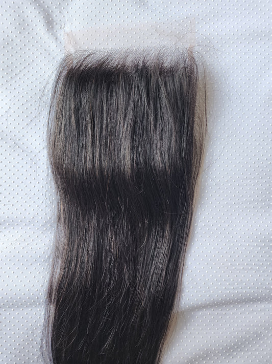 Premium Mink Brazilian Straight 5X5 HD Closure