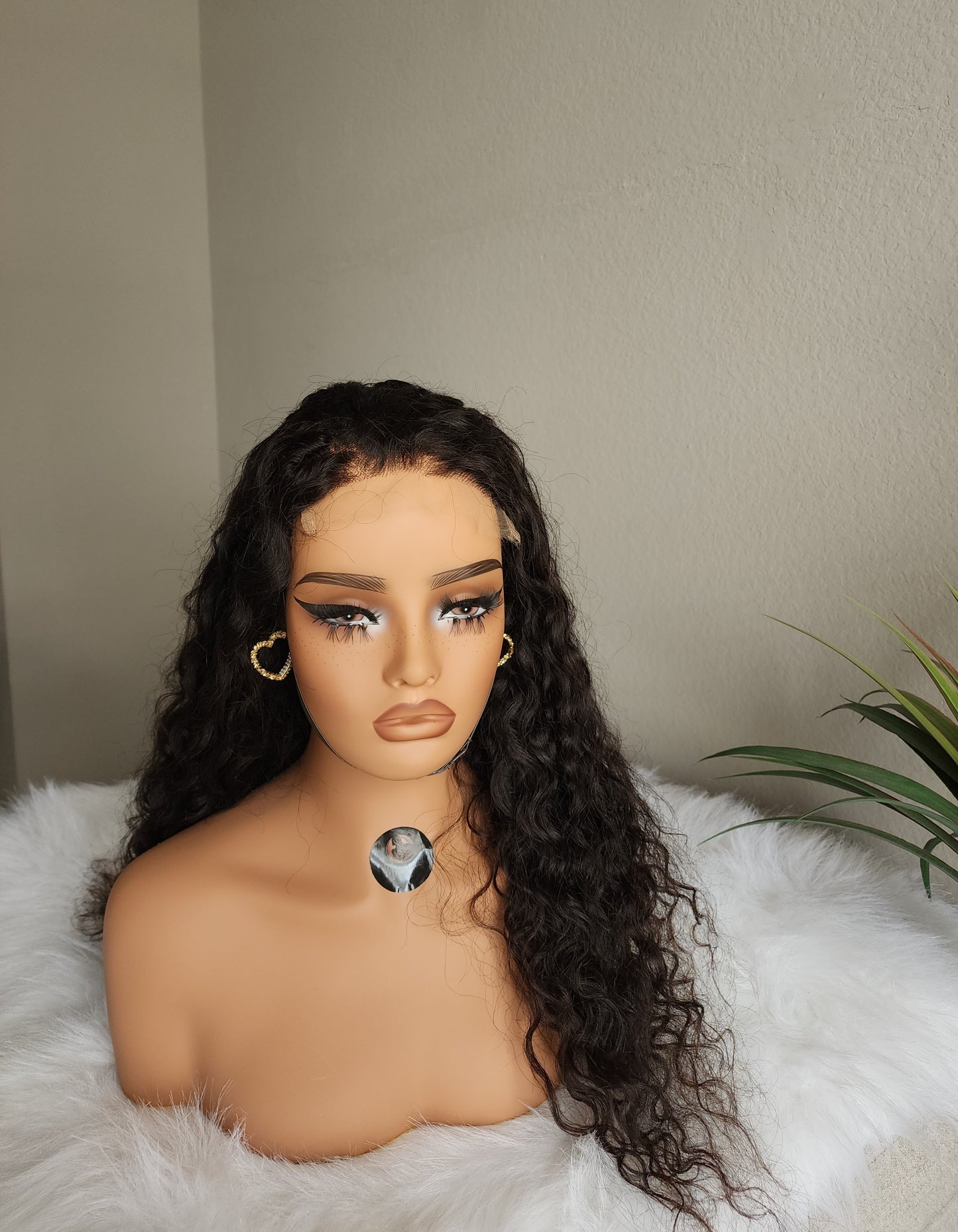 Premium Mink Brazilian Water Wave 5x5 HD lace Closure Wig