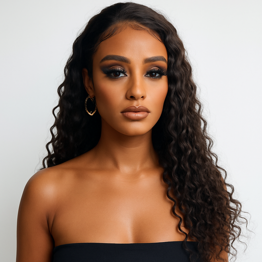 Premium Mink Brazilian Water Wave 5x5 HD lace Closure Wig