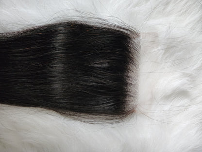 Premium Mink Brazilian Straight 5X5 HD Closure