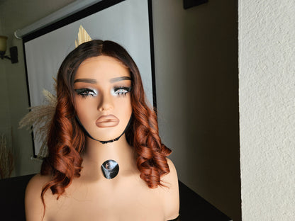 Ginger Orange Body Wave 5x5 HD Lace Closure Wig