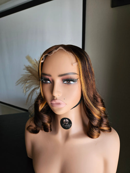 Mayola Premium Classic Piano Highlight - Body Wave HD Lace  Wig